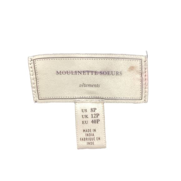 Moulinette Soeurs By Anthropologie Dress Women’s Size 8P Beaded Top Part Black - Picture 6 of 6